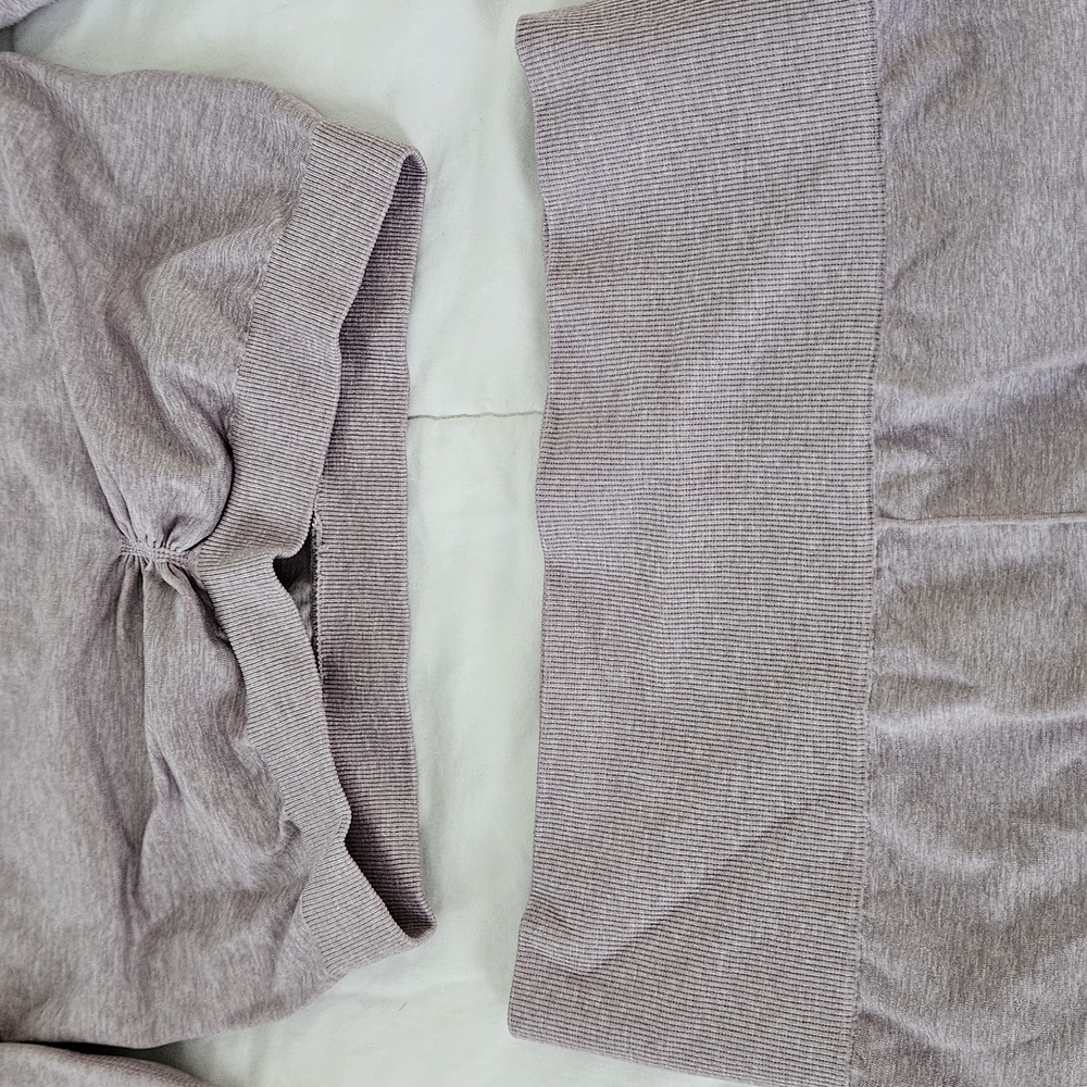 Gymshark 2 PIECE SET Crop Top And Leggings Lavender - Picture 6 of 13